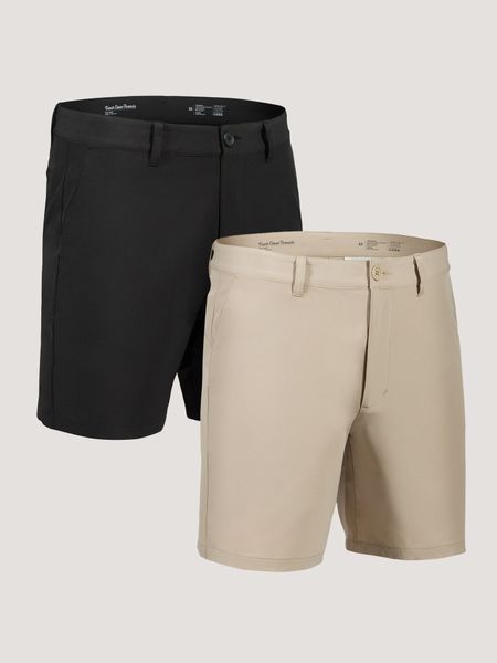 Everyday Short Staple 2-Pack | Black & Khaki Shorts | Fresh Clean Threads
